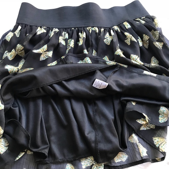 Kirra Chiffon Bow Print Skirt - Picture 5 of 7